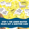 image:imageEasy Peasy Lemon Squeaky Game  Ideal Family Board Game for Kids and Adults Unique Mix of Trivia Mental and Physical Challenges Suitable for Ages 12  4 Players