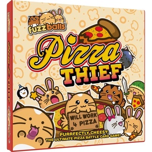 image:imageJoking Hazard amp Scrungo Games Fuzzballs Pizza Thief Deduction Card Game A Chaotic Kawaii Fast paced Game Based on Fuzzballs Animated Stickers  36 Players Ages 8 20 Minutes