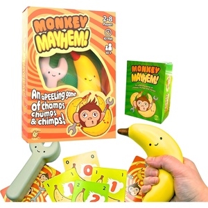 image:imageMonkey Mayhem Fun Card Game A Game of Champs chumps and Chimps Hilarious Strategy Game for 28 Players Ages 10  Includes 107 Cards Banana amp Wrench